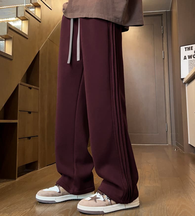 メンズジャージ専門店 裾リブ付き ストレートジャージ