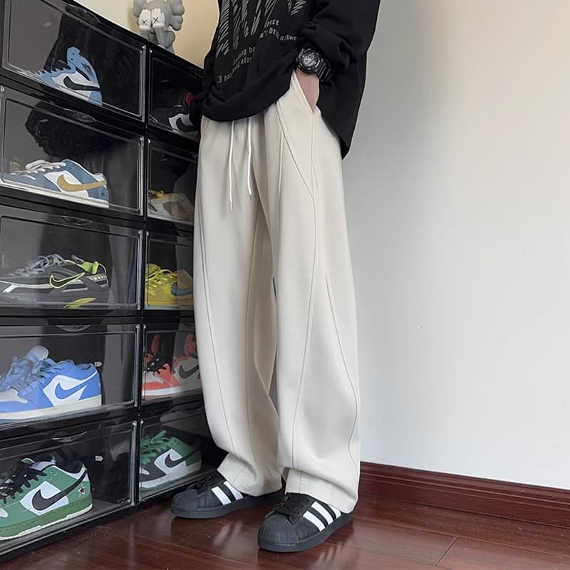 メンズジャージ専門店 ワイドシルエットリラックススウェットパンツ