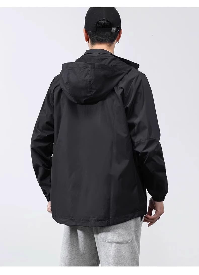 メンズジャージ メンズジャージ フード付き軽量スポーツジャケット