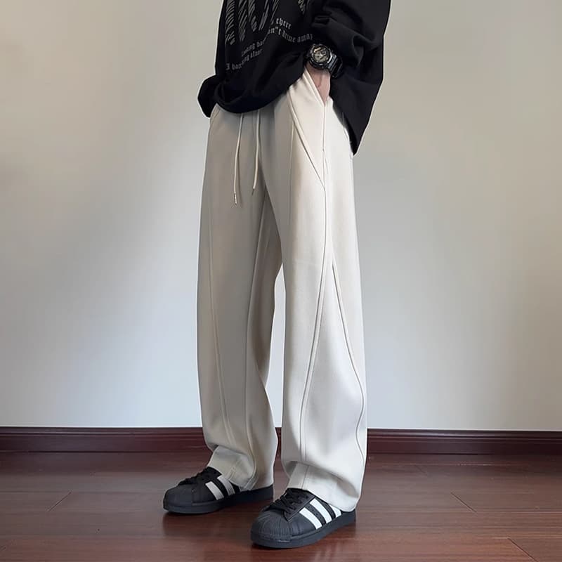 メンズジャージ専門店 ワイドシルエットリラックススウェットパンツ